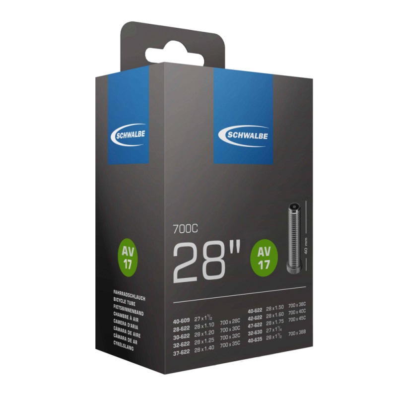 Schwalbe Schlauch Nr. 17 Schrader (28"/700C) 28/47-622/635 Schwalbe Schlauch Nr. 17 Schrader (28"/700C) 28/47-622/635