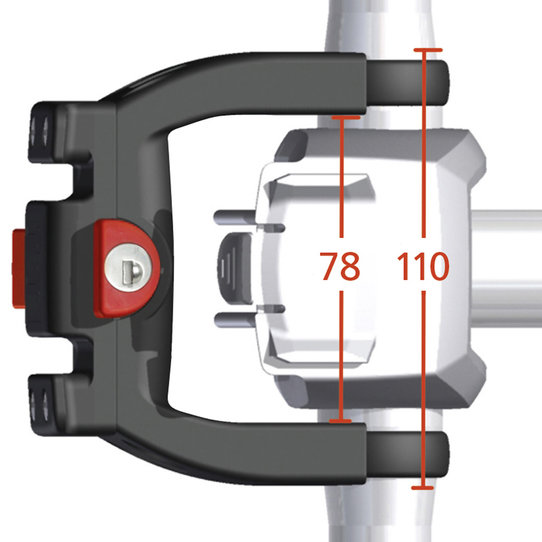 Klickfix Lenkeradapter m.Schloss E-Bike Klickfix Lenkeradapter m.Schloss E-Bike