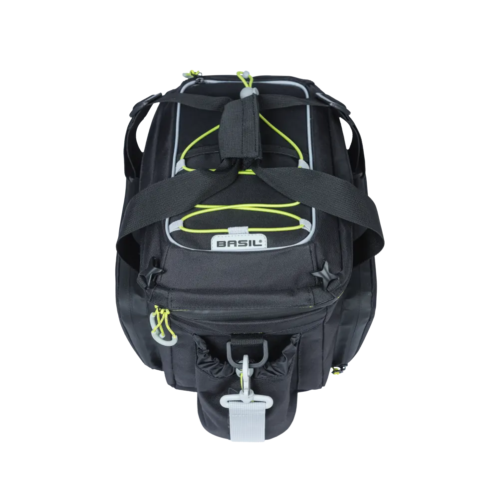 Gepäckträgertasche Basil XL Pro MIK schwarz lime, 9-36ltr, M